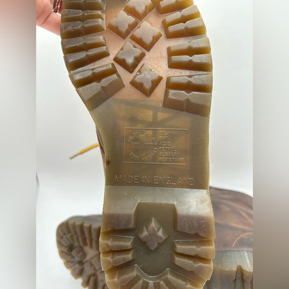 Dr. Martens Doc England MIE Rare 90's Vintage Crazy Horse 1460 Boots UK5 US7 Y2K - Picture 3 of 12